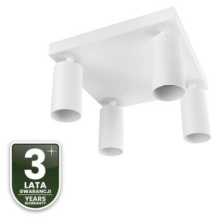 Stropní svítidlo Plafond SPOT TUBA Reflektor Halogenové svítidlo 4x GU10 TABULA LUMILED