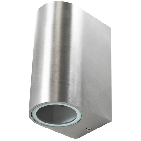 Nahoru a dolů LED zahradní nástěnné svítidlo 2xGU10 BOSTON GOLDLUX (Polux) OVAL SATIN