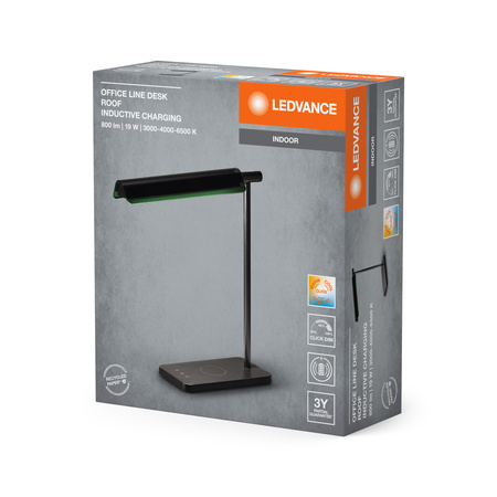Stolní lampa LED 19W 520lm CCT stmívatelná černá kancelářská linka Ledvance