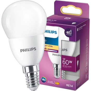 E14 P48 LED žárovka 7W = 60W 806lm 2700K Teplá bílá PHILIPS