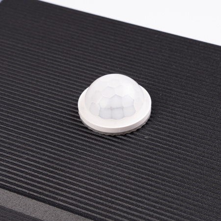 Zahradní nástěnné svítidlo shora dolů 2xGU10 Black Senzor pohybu a soumraku IP54 PROTEA LUMILED