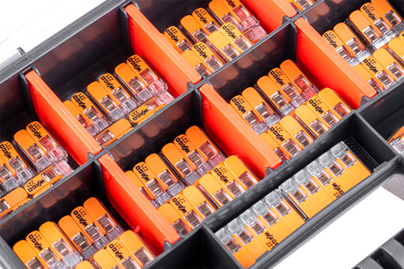 Rychlospojky WAGO Instalační konektory Sada 60 kusů - 25x 221 2x4mm + 25x 3x4mm + 10x 5x4mm