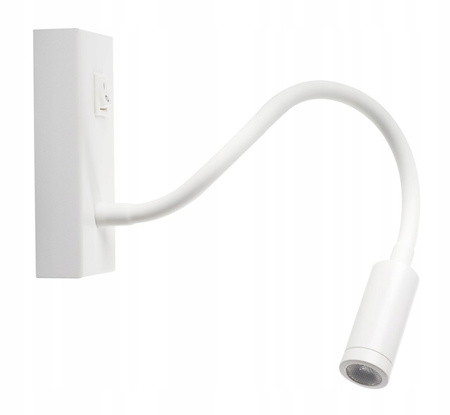 Noční světlo LED pro čtení s povrchovou montáží 3,3 W 145 lm 3000K teplá 30° bílá Tonil Kanlux