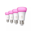 4PAK LED žárovka E27 A60 6,5W CCT RGB PHILIPS HUE White & COLOR Ambiance Bluetooth Zigbee
