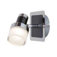 Nástěnné svítidlo LED Koupelnové bodové světlo 5W 400lm 4000K Černá IP44 Moderní Harold 5021 Rabalux