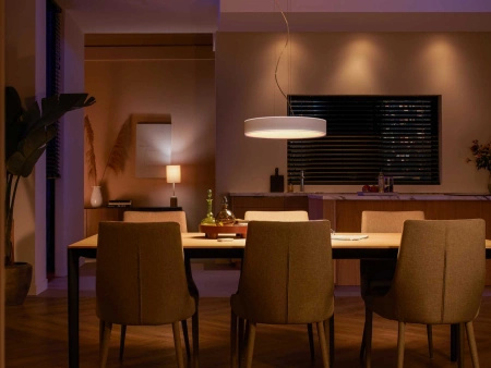 ENRAVE LED stropní závěsné světlo bílé 33,5W CCT PHILIPS HUE Bluetooth + stmívač