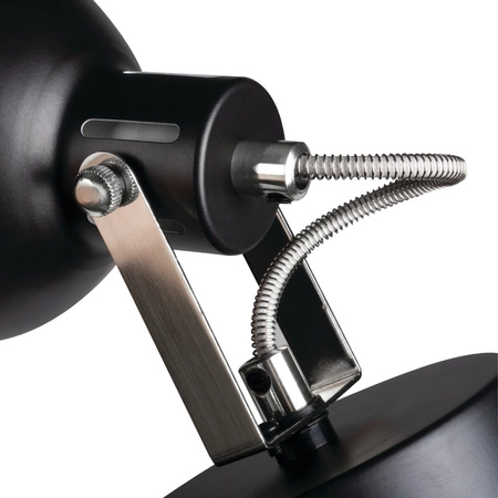 LED reflektorové stropní svítidlo E14 nastavitelné kulaté černé stříbrné Derato Kanlux