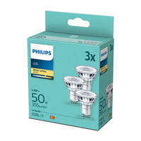 3x LED žárovka GU10 4.6W = 50W 355lm 2700K Teplá bílá 36° PHILIPS