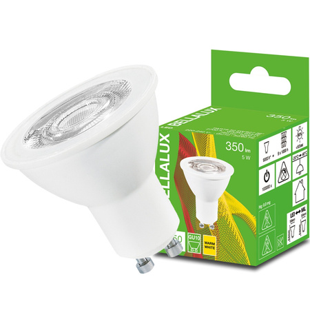 LED žárovka GU10 4,5W = 50W 350lm 2700K Warm 36° BELLALUX