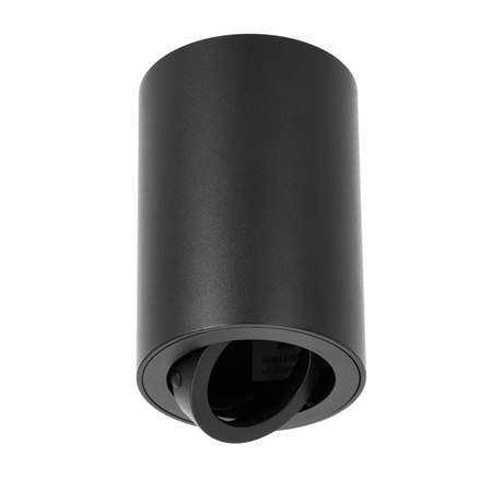 Halogenová bodová zářivka GU10 kulatá černá OH36 Kobi pro povrchovou montáž