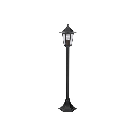Venkovní LED zahradní lampa VELENCE E27 IP43 Tyč 105cm Černá RABALUX