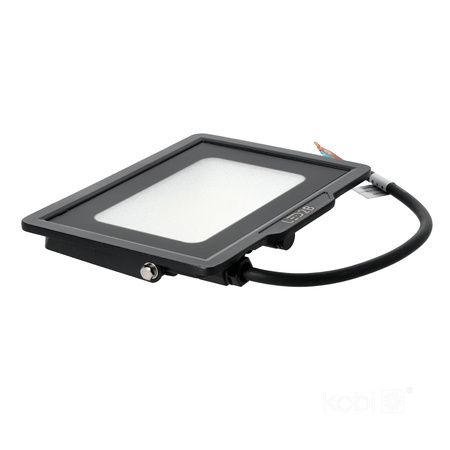 Venkovní zahradní reflektory LED 30W 2550lm 4000K Neutral 120° IP65 Black MH Kobi