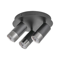 Bodové stropní svítidlo 3x GU10 černé Minimalistické Zircon Rabalux