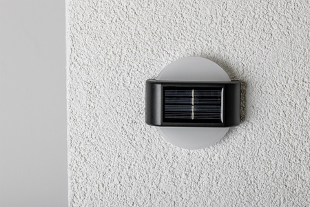 2x solární zahradní lampa LED Fasádní nástěnná lampa Top Down Kruhové svítidlo