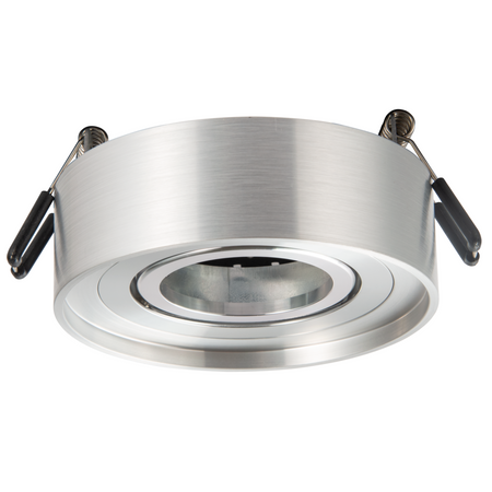 Bodové svítidlo MR16 stříbrné 12 V GAJA Sanico Goldlux svítidlo pro zapuštěnou montáž