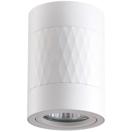 Povrchová montáž RUBIN ROMB GU10 Tuba Spot Round Movable White GOLDLUX