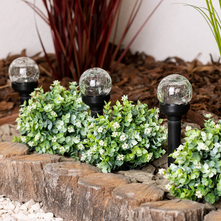 LED solární zahradní lampa Drive 5500-6000K IP44 33cm soumrakový senzor