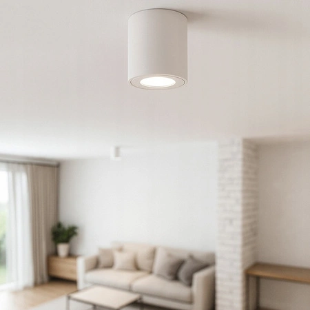 Halogenový reflektorový bodový reflektor GU10 IP54 s povrchovou montáží kulatý bílý Masterled