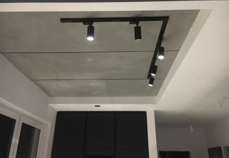 Osvětlovací lišta 1m + 2x reflektor lištový, GU10 Čtvercová Černá LUMILED