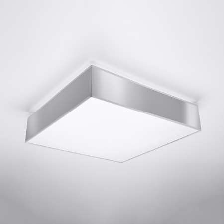 LED stropní svítidlo Plafond HORUS 4xE27 Čtvercové svítidlo 55cm šedé SOLLUX