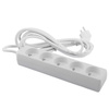 Napájecí prodlužovací zástrčka - 5x zásuvka s uzemněním napájecí lišta 3m 3x1.5mm 16A bílá