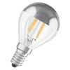 LED žárovka P45 Ball E14 4W = 31W 350lm 2700K Warm 300° Silver Retrofit Filament CLASSIC Osram