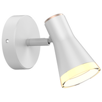 Pohyblivé nástěnné svítidlo. nastavitelné 4.2W LED BERG 1 bílá 3000K GOLDLUX (Polux)