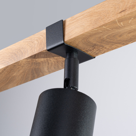 Stropní svítidlo FAGER 3xGU10 Reflector Moving Black Skandinávské SOLLUX