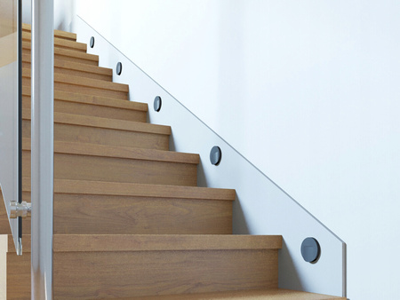 Schodišťové světlo LED 0,8W 15lm 4000K neutrální kulaté černé Erinus Kanlux