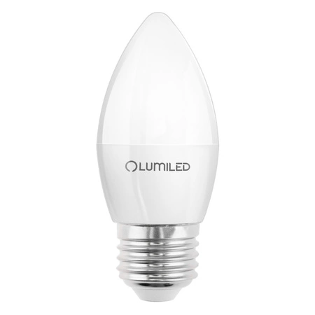 6x Žárovka LED E27, B35 2.5W = 25W 249lm 6500K Studená bílá 180° LUMILED