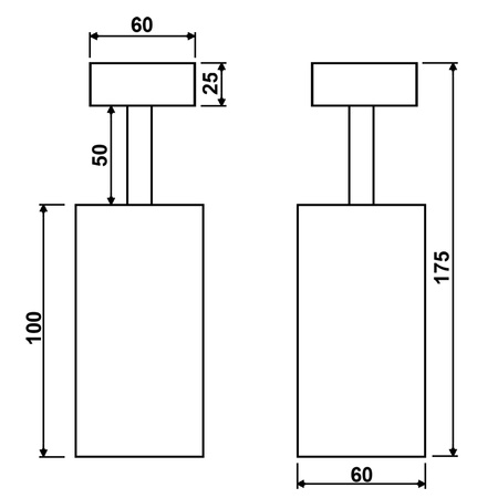 Stropní svítidlo QUALIS SPOT. reflektor. halogenová objímka GU10. černá