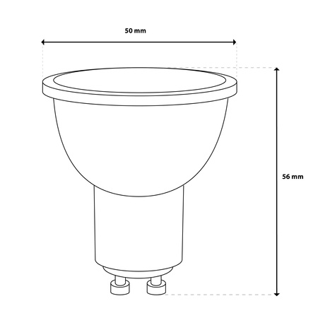 Žárovka LED GU10, 5W 450lm RGB CCT Stmívatelná Inteligentní TUYA WiFi SMART SAYO LUMILED