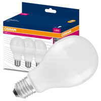 3x LED žárovka E27 A60 19W = 150W 2452lm 2700K Výhřevnost 200° OSRAM HODNOTA