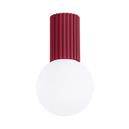 Koupelnové stropní svítidlo G9 Round Maroon Moderní matné IP44 Halo Sollux