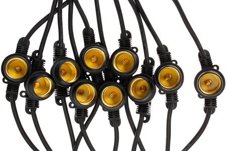Venkovní zahradní girlanda světelný řetěz 20m 20xE27 LED 1.3W