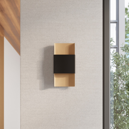 Nástěnné svítidlo DURLIN 2xG9 Gold Black Modern SOLLUX