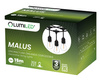 Venkovní řetěz 15m, 30x E27 Žárovky 2W 3000K MALUS LUMILED
