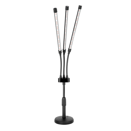 LED lampa pro podporu růstu rostlin nastavitelná 10W černá Vitaro Kobi