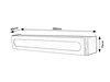 Nástěnné svítidlo LED 12W 1280lm 4000K Chrome IP44 Moderní Jacob Rabalux