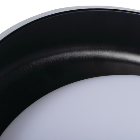 Plafond LED stropní panel Svítidlo pro povrchovou montáž 17,8W 1280lm 4000K Neutral 120° Round White Black Nifu Kanlux