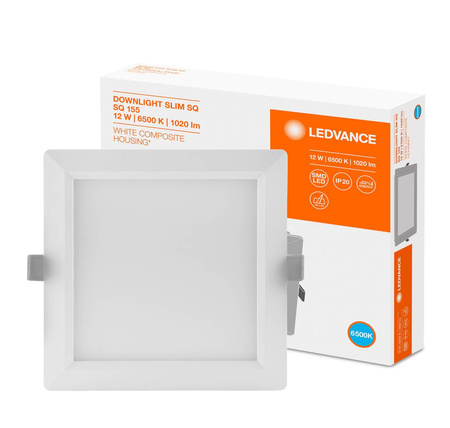 Zapuštěný LED panel 12W 6500K DOWNLIGHT Slim SQ155 LEDVANCE čtvercový