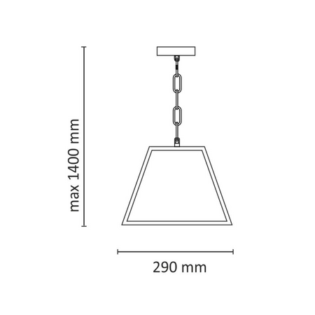 ZÁVĚSNÁ LAMPA stropní lustr MADERA GOLDLUX (Polux) E27