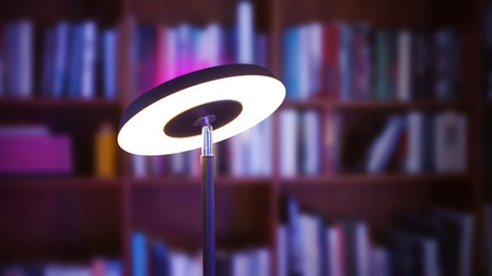 LED stojací stojací lampa 24W 850lm RGB CCT stmívatelná nastavitelná černá SMART+ WiFi podložka Luminare Ledvance