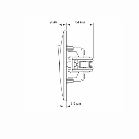 3cestný spínač 10A Povrchová montáž Černá BINERA VIDEX