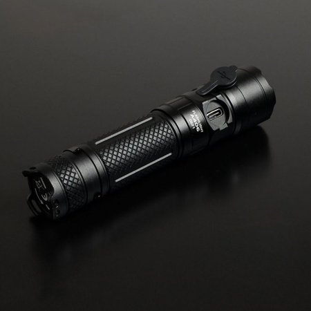 Taktická LED dobíjecí vodotěsná svítilna 20W 4000lm 6000K A406 velmi výkonná VIDEX