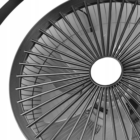 PLAFON LED RODOS FAN stropní svítidlo 72W 2700K-6500K černá + dálkový ovladač