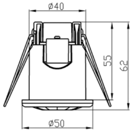PIR pohybový a soumrakový senzor. zapuštěný 360°. 8m. vnitřní bílý