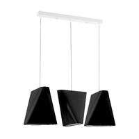 LED závěsné stropní svítidlo BLUM 3xE27 Lustr černý SOLLUX