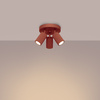 Stropní svítidlo Plafond Tuba Spot 3x GU10 Ochre Red Carbon Deep Space SL.1639 Sollux