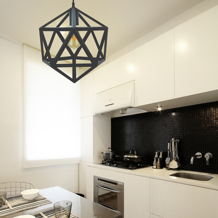 GEOMETRIC IL MIO DENMARK 1xE27 černá stropní lampa - GOLDLUX (Polux)
